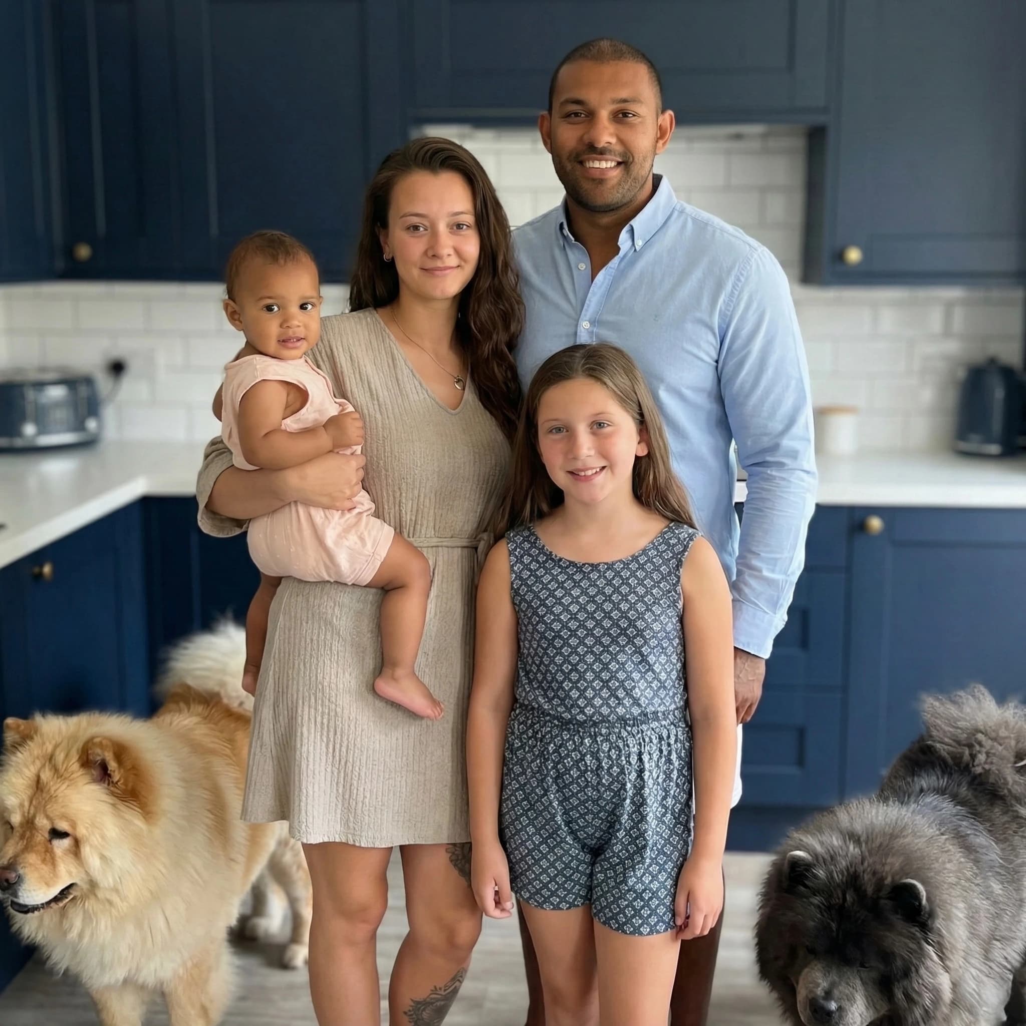 Reese cooking at home